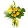 Yellow bouquet of roses and chrysanthemum. Fiji